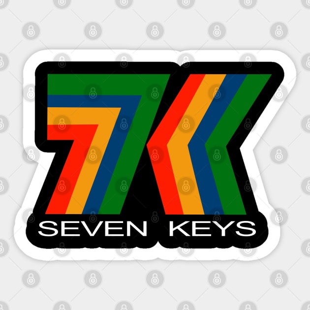 Seven Keys v 1 Sticker by FrancisTheThriller